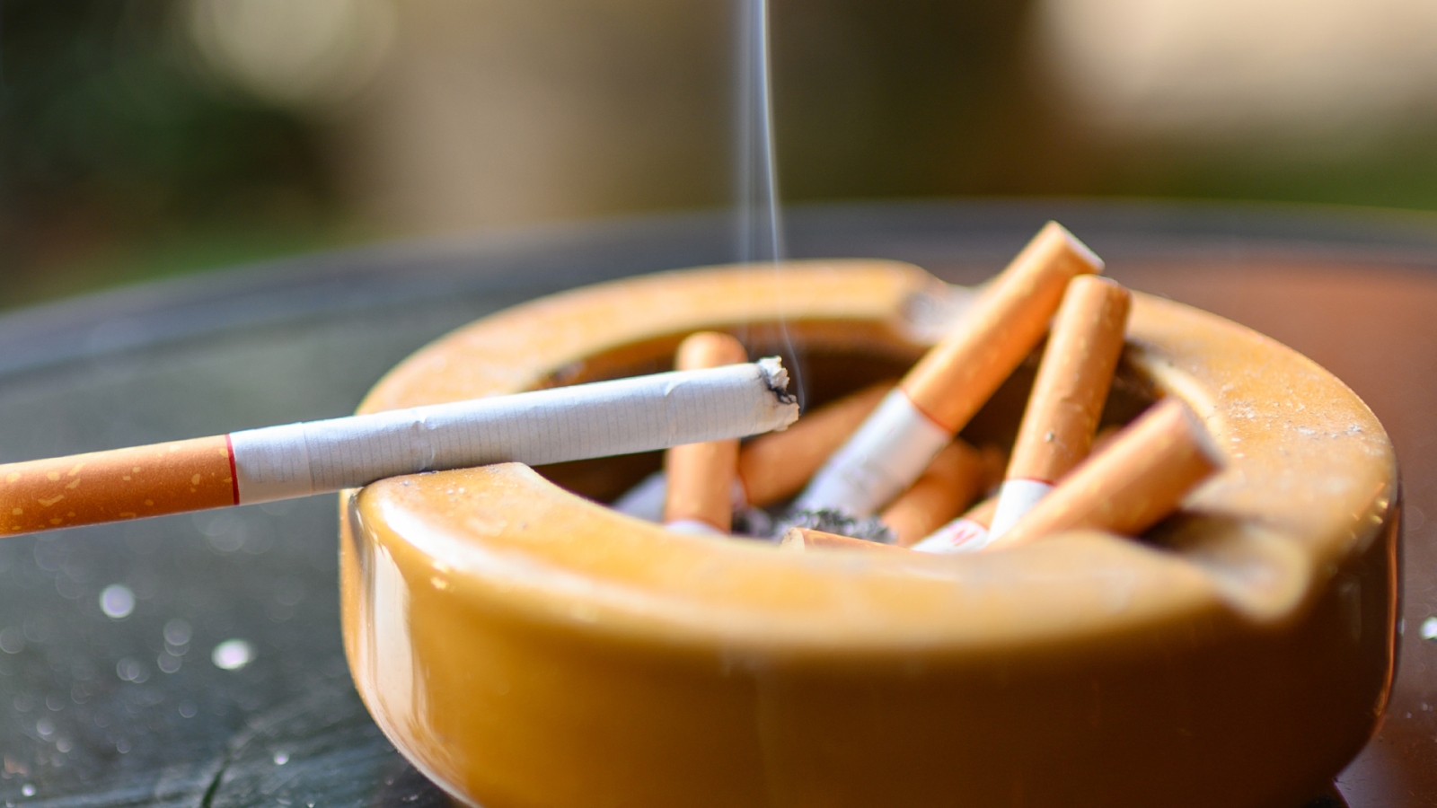 Smoking cigarette