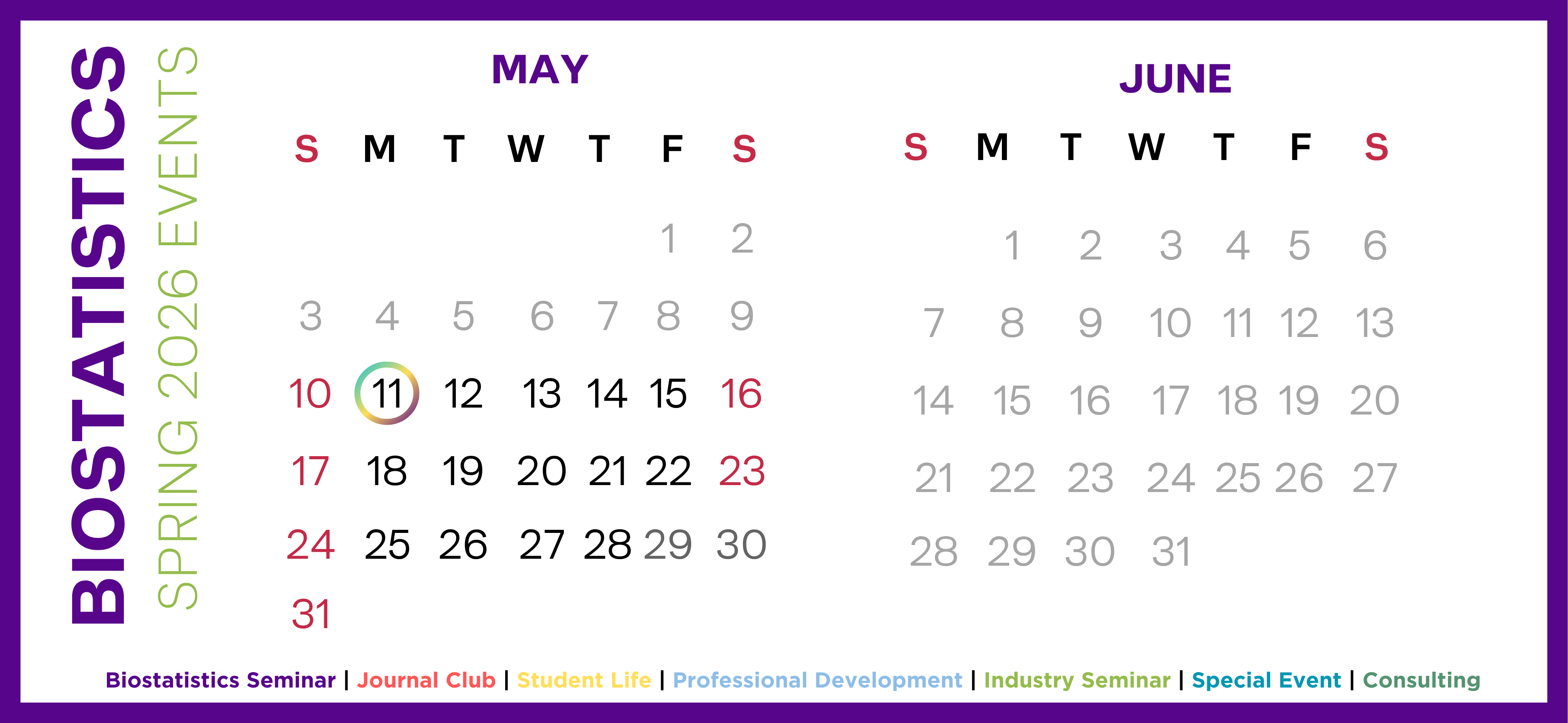 Monday 5/11 Calendar