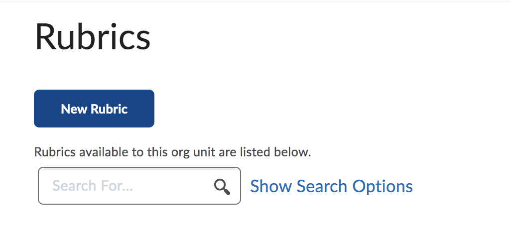 rubrics button