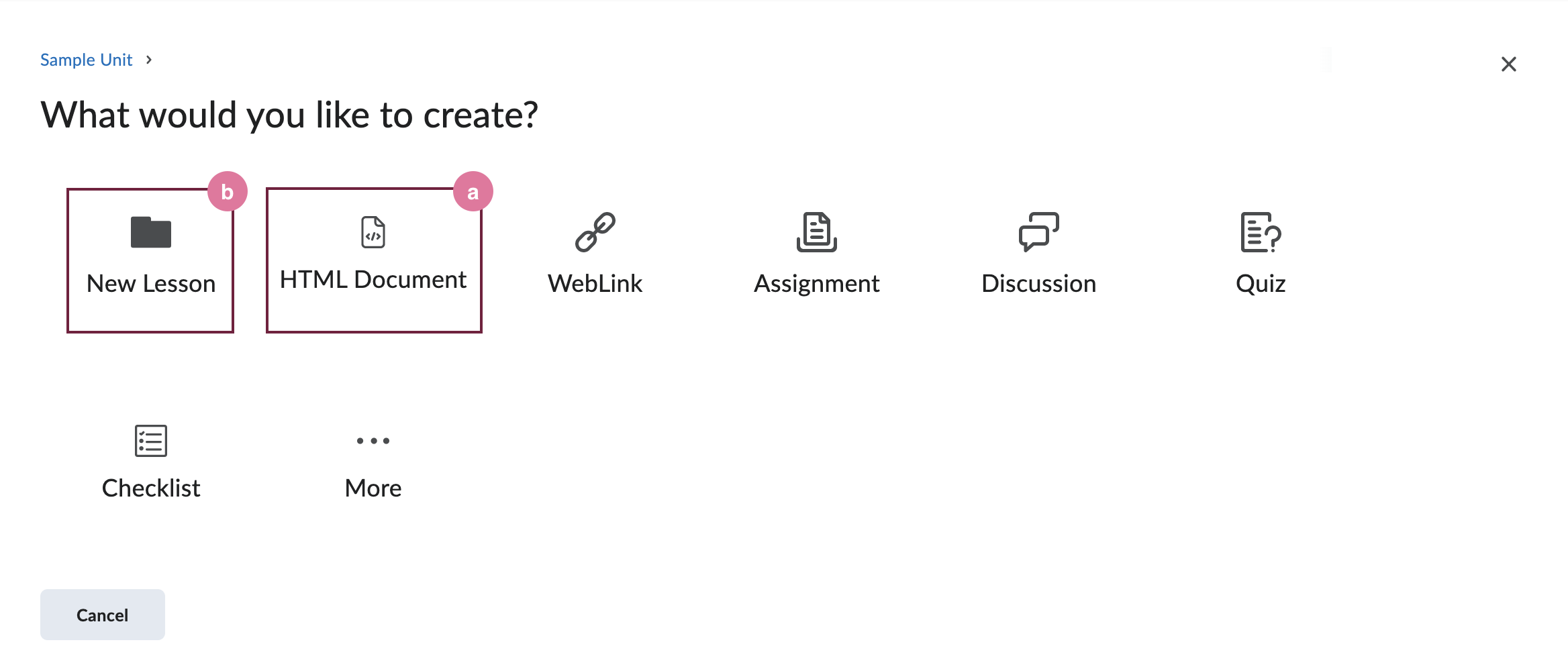 create new