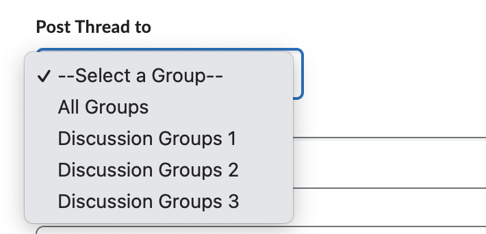post group thread
