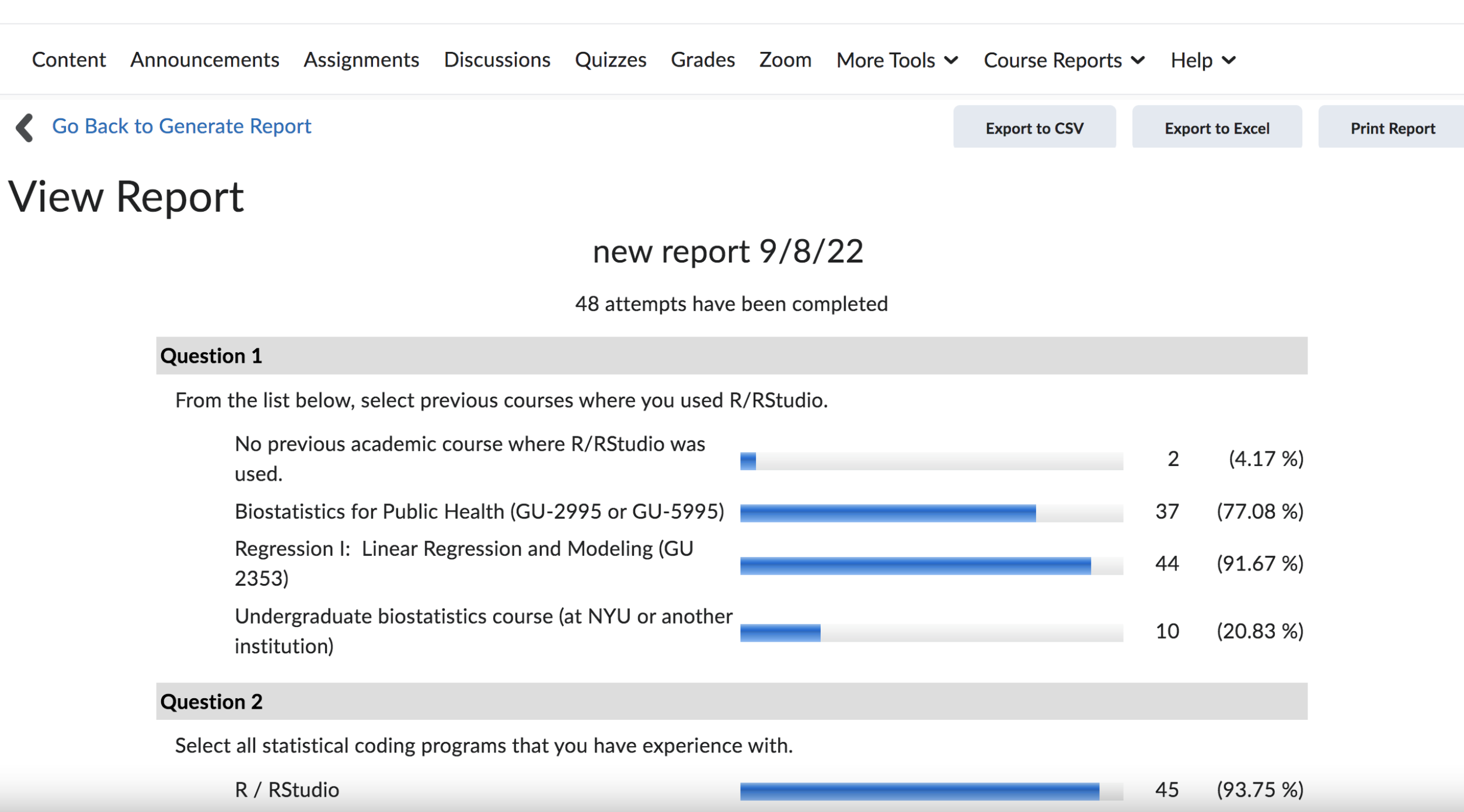 view report