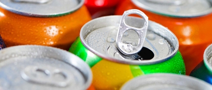 Group of soda cans